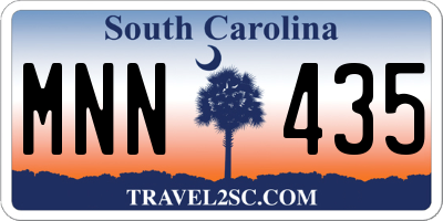 SC license plate MNN435