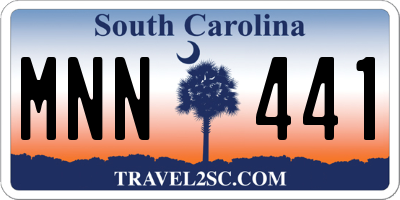 SC license plate MNN441