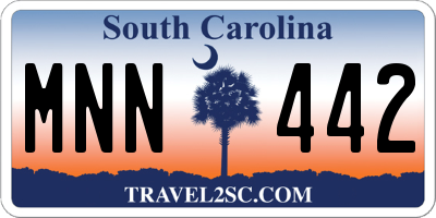 SC license plate MNN442