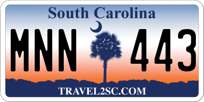 SC license plate MNN443