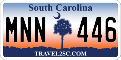 SC license plate MNN446