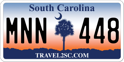 SC license plate MNN448