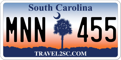 SC license plate MNN455