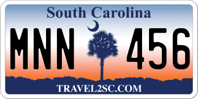 SC license plate MNN456
