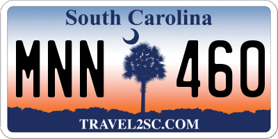 SC license plate MNN460