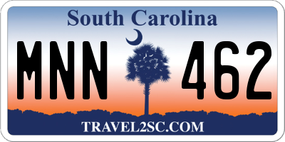 SC license plate MNN462
