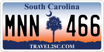 SC license plate MNN466