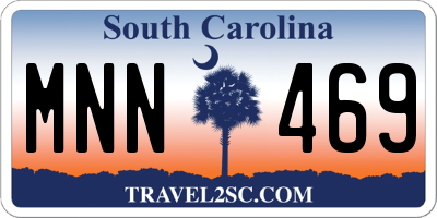 SC license plate MNN469