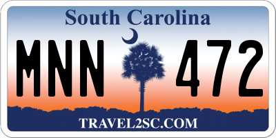 SC license plate MNN472