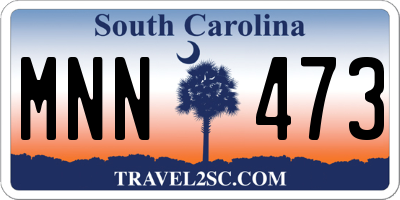 SC license plate MNN473