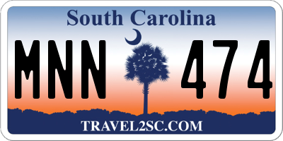 SC license plate MNN474