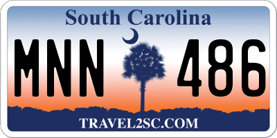 SC license plate MNN486