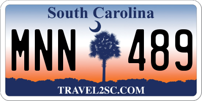 SC license plate MNN489