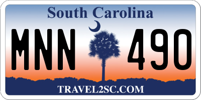 SC license plate MNN490