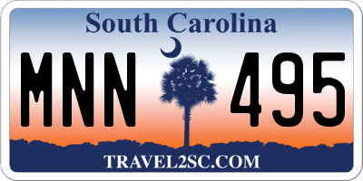 SC license plate MNN495