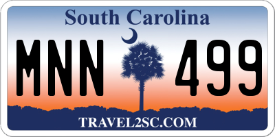 SC license plate MNN499