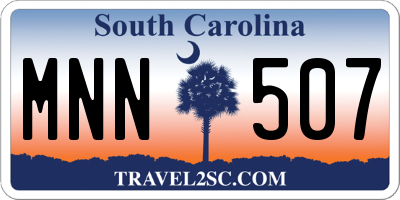 SC license plate MNN507