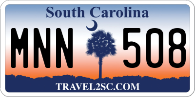 SC license plate MNN508