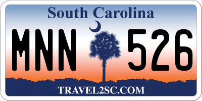 SC license plate MNN526