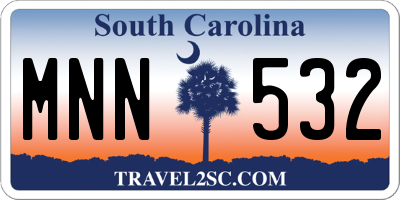 SC license plate MNN532