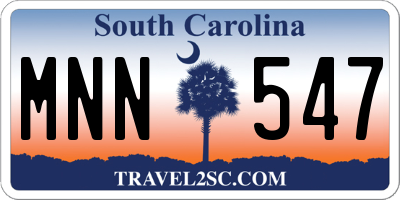 SC license plate MNN547