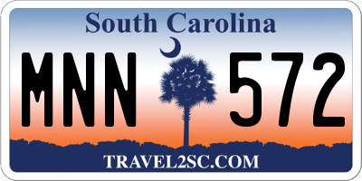 SC license plate MNN572
