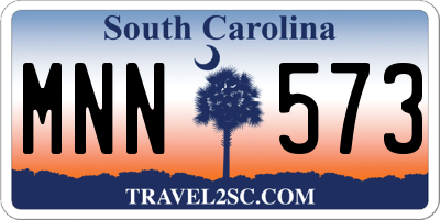 SC license plate MNN573