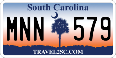 SC license plate MNN579