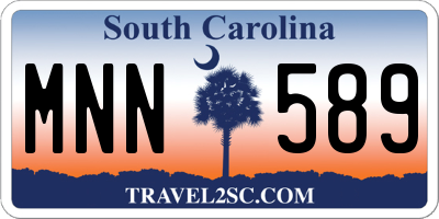 SC license plate MNN589