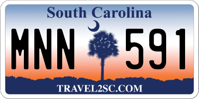 SC license plate MNN591