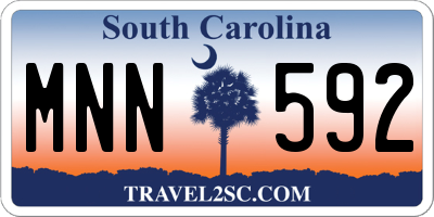 SC license plate MNN592