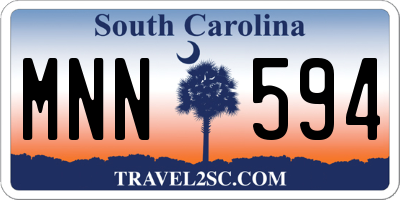 SC license plate MNN594
