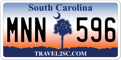SC license plate MNN596