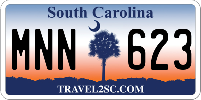 SC license plate MNN623