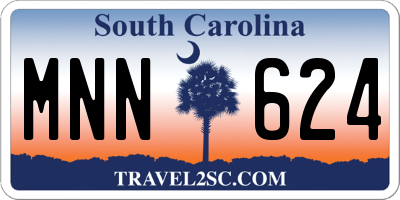 SC license plate MNN624