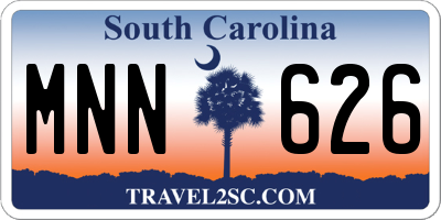 SC license plate MNN626
