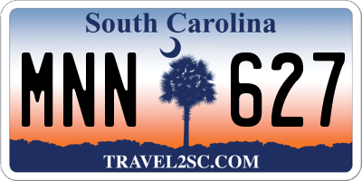 SC license plate MNN627