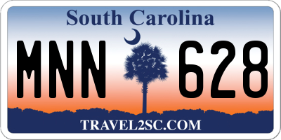 SC license plate MNN628
