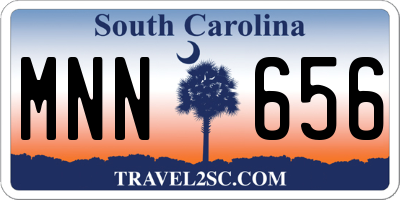 SC license plate MNN656