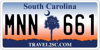 SC license plate MNN661