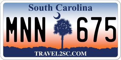 SC license plate MNN675