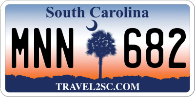 SC license plate MNN682