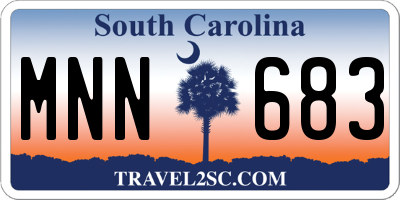 SC license plate MNN683
