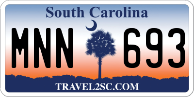 SC license plate MNN693