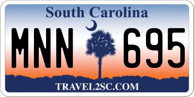 SC license plate MNN695