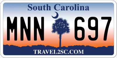 SC license plate MNN697