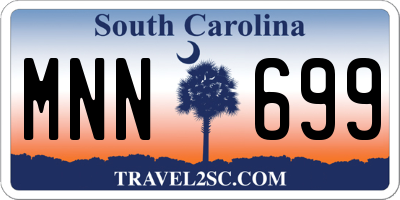 SC license plate MNN699