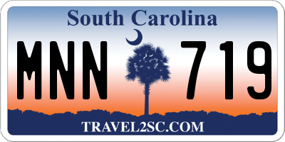 SC license plate MNN719
