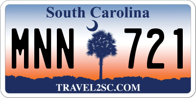 SC license plate MNN721