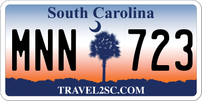 SC license plate MNN723